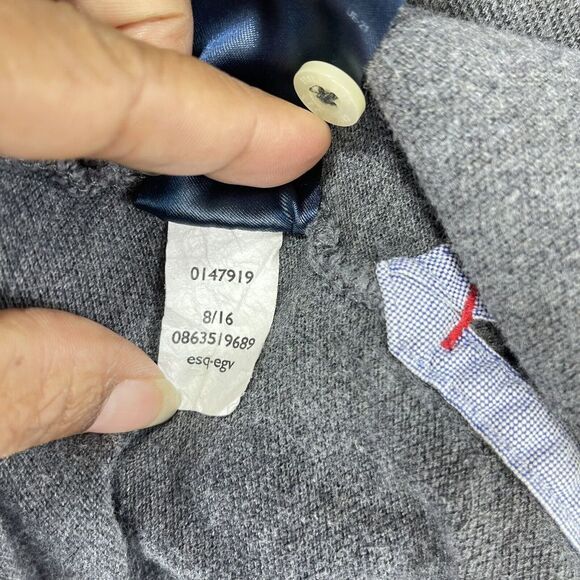 Tommy Hilfiger Men Large Polo Shirt Classic Fit Short Sleeve Gray - Picture 15 of 15